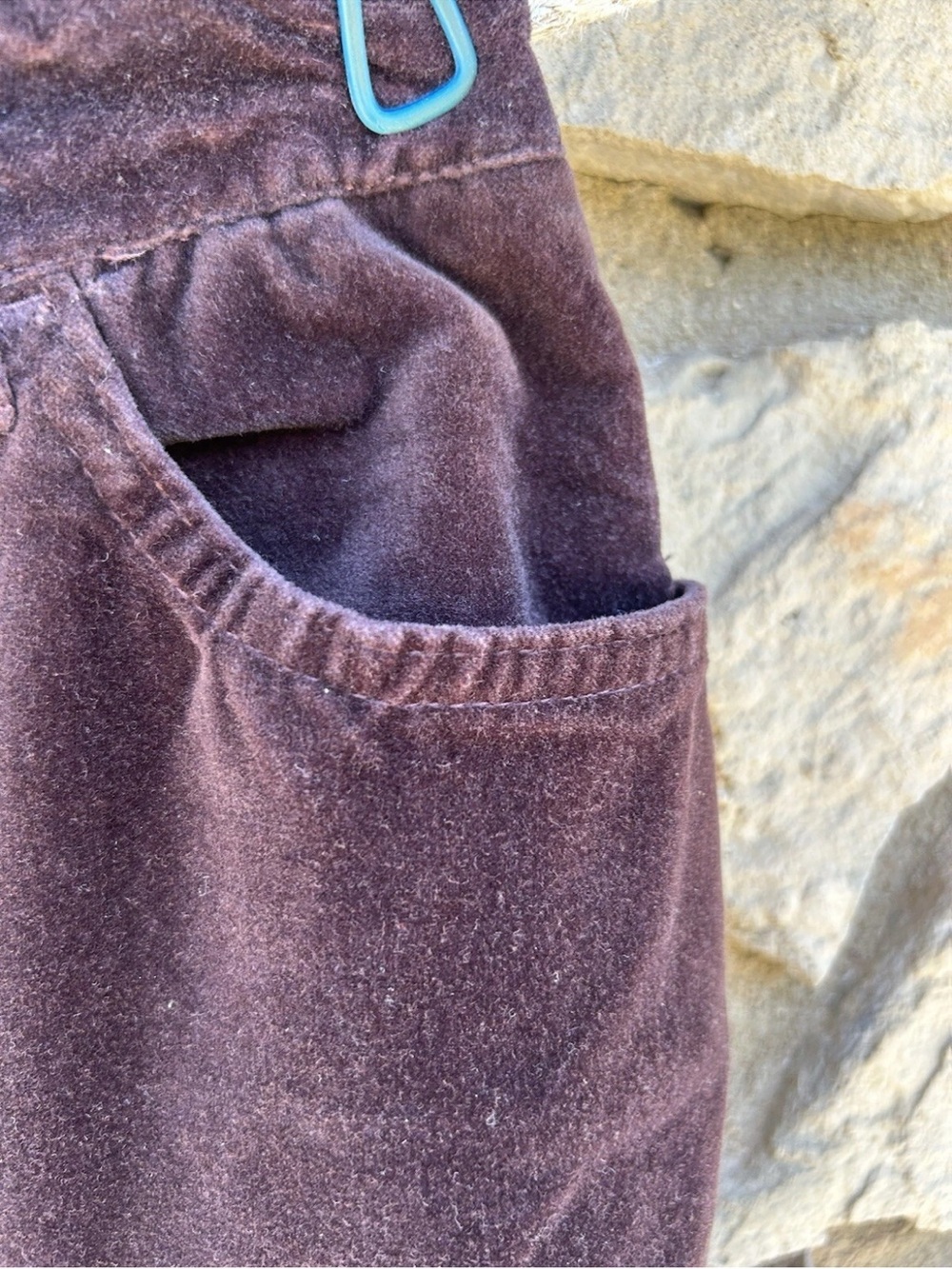 Gloria Vanderbilt Velvet Jeans Size 6 Brown Straight Leg 5 Pocket Excellent - Picture 5 of 8